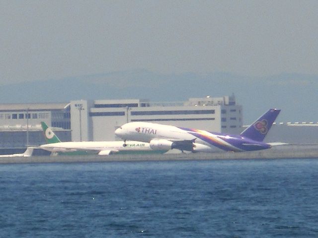 Airbus A380-800 — - タイの機体が上がる瞬間をGET♪♪