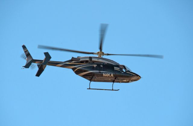 Bell 427 (N4KA) - This helicopter came overhead from Carson City and headed in the direction of Lake Tahoe