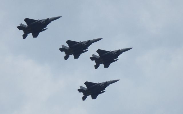 McDonnell Douglas F-15 Eagle — - Shown here is Air Force McDonnell Douglas F-15 Eagle tactical fighter jets in the vicinity of Philadelphia Pa. on the 4th of July 2020.