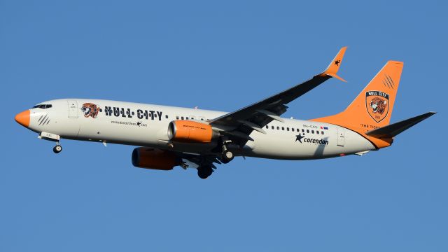 Boeing 737-800 (9H-CXG) - HER-VIE, Hull City logojet (Aug 20, 2023)