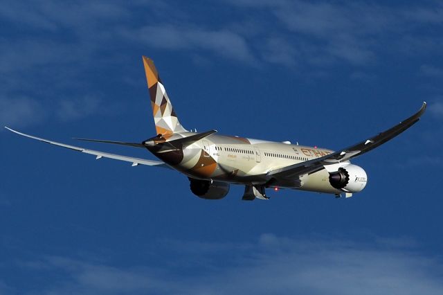Boeing 787-8 (A6-BLL) - Boeing 787 Etihad 6A-BLL departing R21 YPPH Perth International 11/03/17