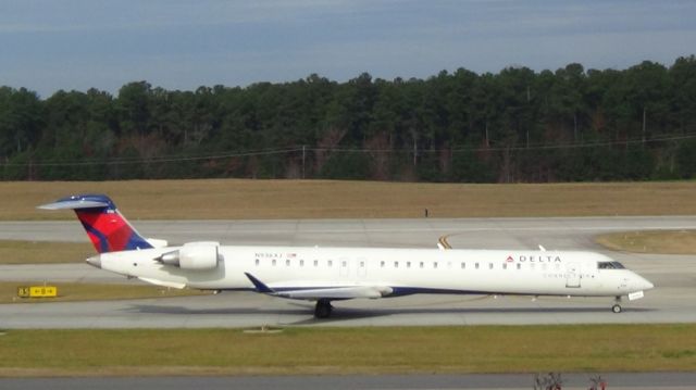 Canadair Regional Jet CRJ-900 (N936XJ) - Delta (Endeavor Air) departing to Ft. Lauderdaule at 10:16 P.M.  Taken November 27, 2015.  