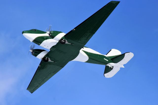 Douglas DC-3 (N300BF) - Pattern Work at Appleton International.br /br /Basler Turbo Conversion.