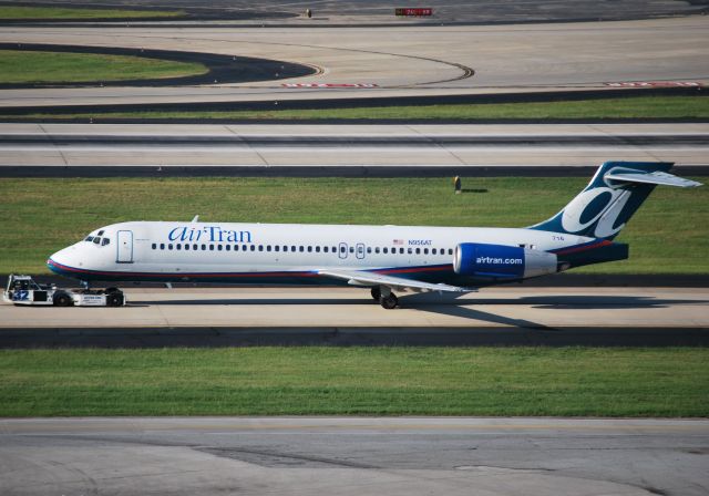 Boeing 717-200 (N956AT) - Being towed 6/16/12