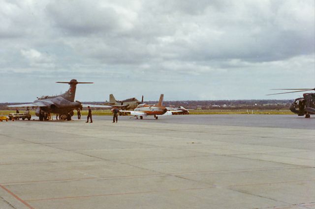 Hawker Siddeley Buccaneer (XV341) - Blackburn Buccaneer S2A  sn XV341  Royal Navy code113E 800 NAS RAAF  Pearce (YPEA)September 1971.