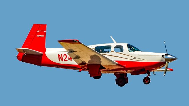 Mooney M-20 (N243M) - N243M 1982 Mooney M20J 201 "Missile 300" s/n 24-1293 - North Las Vegas Airport  KVGTbr /Photo: TDelCorobr /September 13, 2024