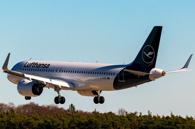 Airbus A320 (D-AINN) - evening sun from behind