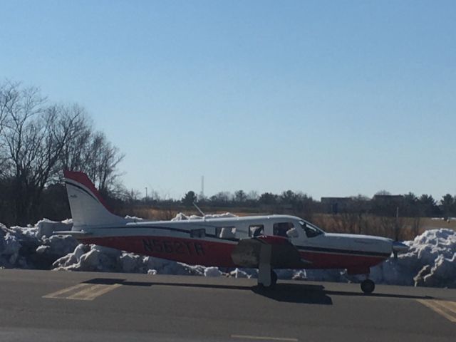 Piper Saratoga/Lance (N562TR) - N562TR (P32R) departing Wings Field (KLOM)br /Photo Date: March 7, 2021