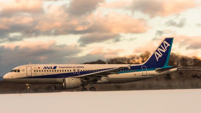 Airbus A320 (JA8400) - All Nippon Airways / Airbus A320-211br /Jan.11.2016 Hakodate Airport [HKD/RJCH] JAPAN