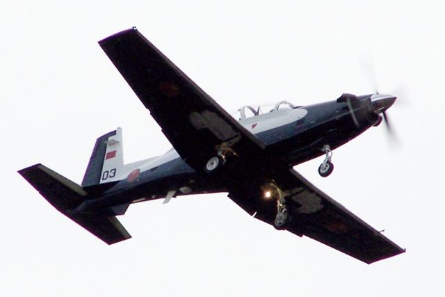 Raytheon Texan 2 — - 03/TC for Moroccan AF landing at Glasgow Airport (EGPF) 24th January 2011