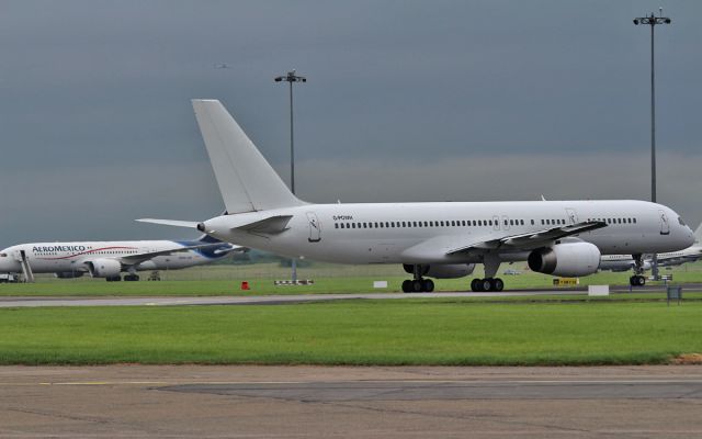 Boeing 757-200 (G-POWH) - aeromexico passengers finally depart shannon on a titan airways b757 g-powh to paris 30/6/15.