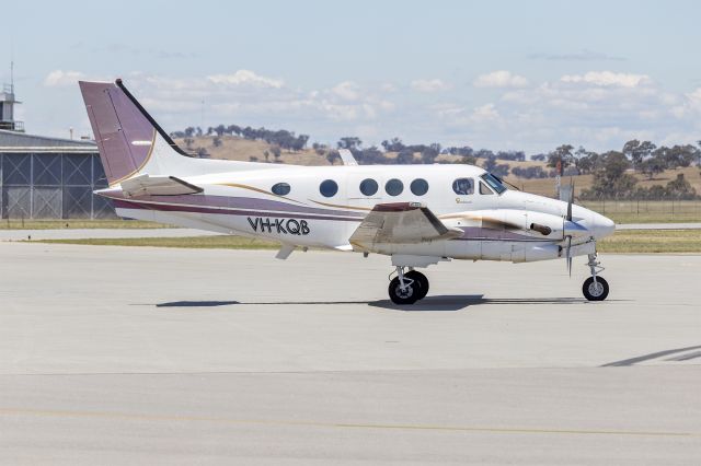 Beechcraft King Air 90 (VH-KQB) - Kestrel Aviation (VH-KQB) Beech C90A King Air at Wagga Wagga Airport.