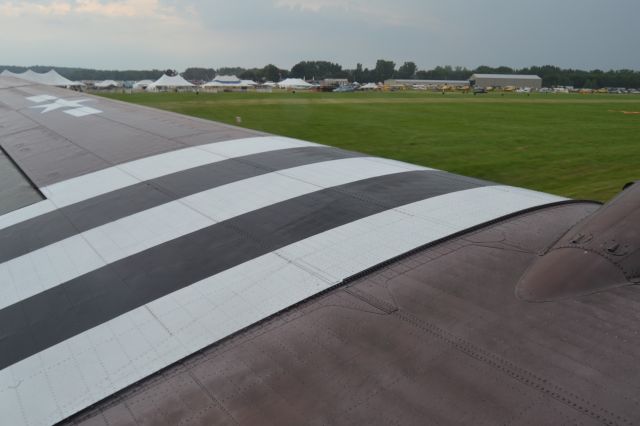 N345AB — - Taking off in C47 "Wiskey Tango" at the Geneseo airport.