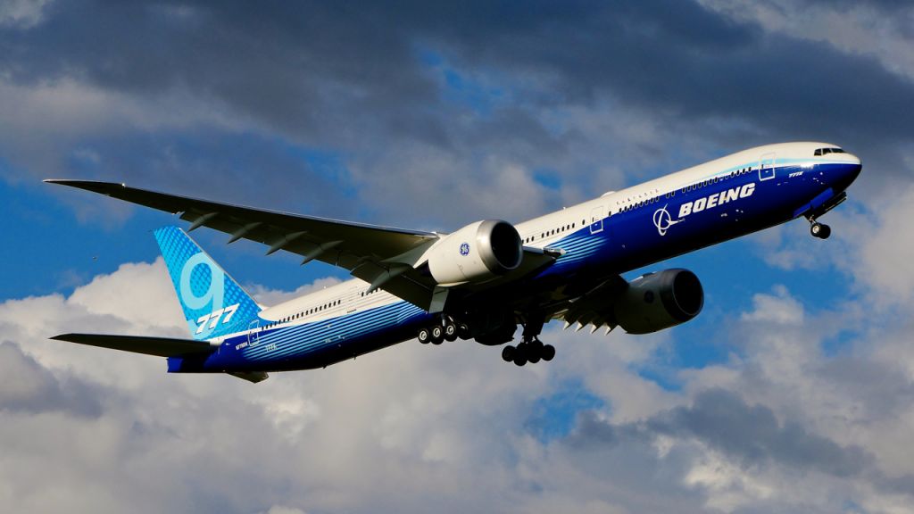 BOEING 777-9 (N779XW) - BOE001 on a test flight from KBFI on rotation from Rwy 16R after a touch-n-go landing on 5.5.20. (ln 1567 / cn 64240).