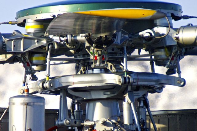 Dassault Falcon 10 (N163AC) - The Engine of the Erickson Sikorsky S-64F Skycrane in Iqaluit, Nunavut