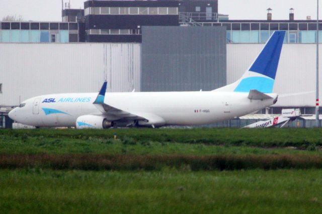 Boeing 737-800 (F-HIQG) - Parked on the cargo ramp on 18-Apr-24 prior to operating flight FPO4394 to LFPG via EIDW.