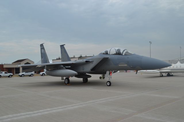 McDonnell Douglas F-15 Eagle (N82046) - US Air Force F-15 from Oregon sitting on the tarmac at the Power on the Prairie Airshow - 2012 in Sioux Falls SD.