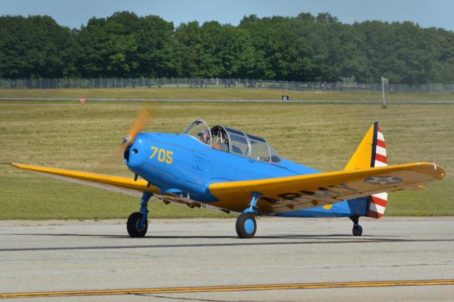 FLEET PT-26 Cornell (N48705) - PT-26 taxi up alpha to runway 34 