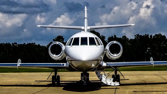 Dassault Falcon 20 (N715WS) - Taken from just outside the terminal doors. 