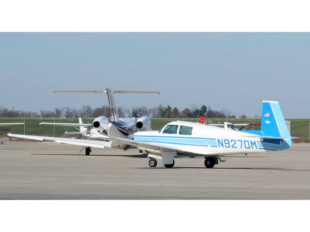 Mooney M-20 (N9270M) - The Mooney is a fast and fuel efficient aircraft.