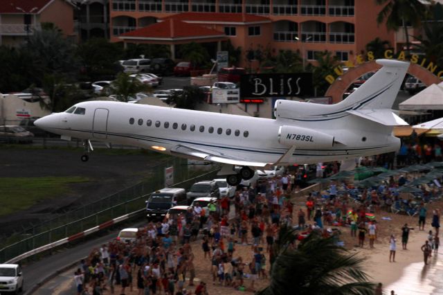 Dassault Falcon 7X (N783SL) - From the Sonesta Hotel