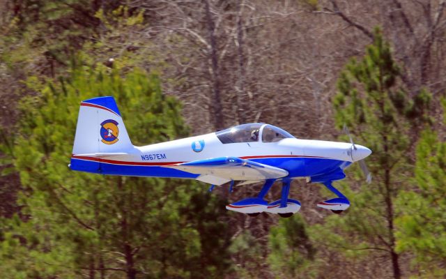 Vans RV-7 (N967EM) - A Vans RV-7A seen landing on runway 31 at Falcon Field-Peachtree City, Ga.