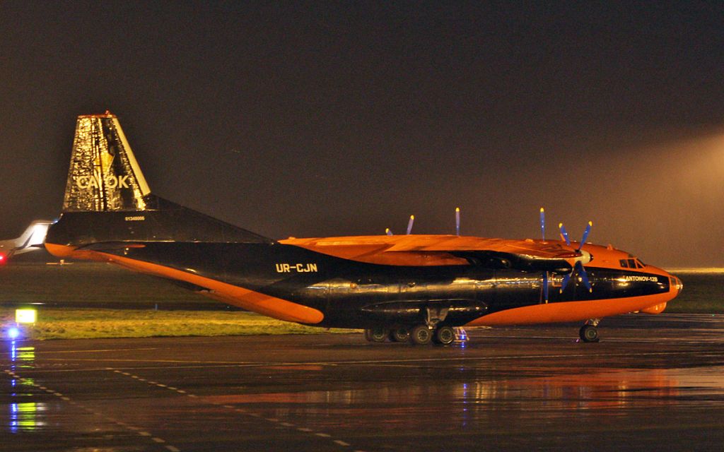 Antonov An-12 (UR-CJN) - cavok air an-12b ur-cjn at shannon this morning 5/12/18.