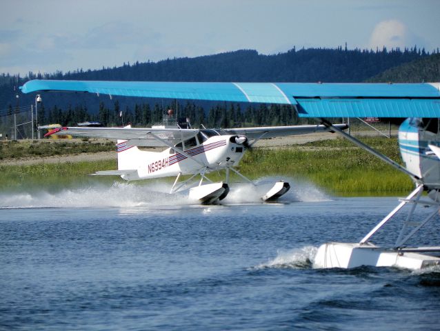 — — - One taking off and one taxiing into position.