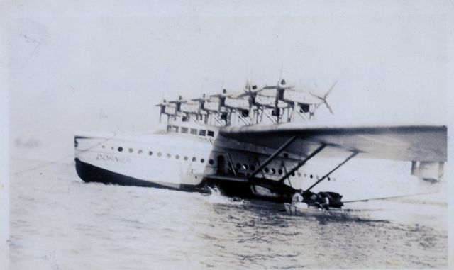 — — - My Mother took this photo on a visit to New York City in 1931.  It is a Dornier DOX 