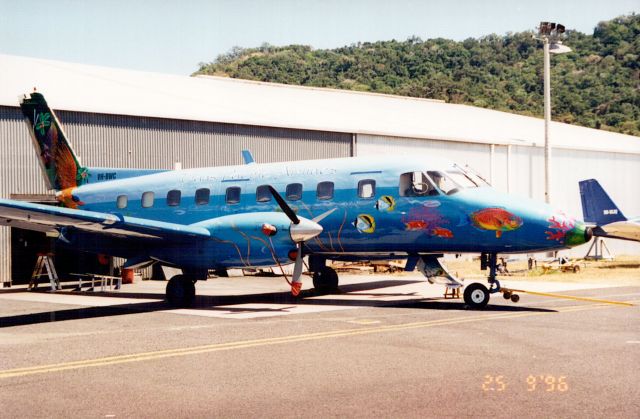 GIPPSLAND GA-8 Airvan (VH-BWC) - Emb110-P1 Serial number 261.br /Ex Sunstate Airlines.br /Known as the flying fishbowl when based in Cairns