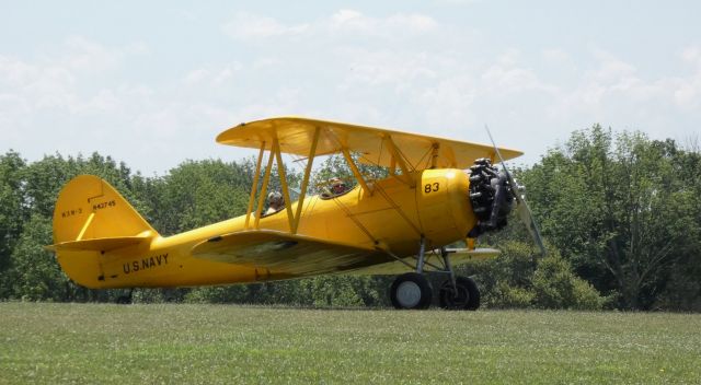 NAVAL AIRCRAFT FACTORY N3N (N42745) - Taxiing for departure is this 1941 Naval Aircraft Factory N3N-3 Bi-Plane in the Summer of 2020.