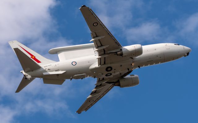 Boeing 737-700 (A34004) - RAAF E-7A Wedegtail A34-004 claiming away of the VOR MAP as WGTL15