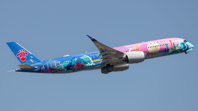 Airbus A350-900 (B-308T) - First visit to Sydney after repaint in new "Vibrant Greater Bay Area" livery