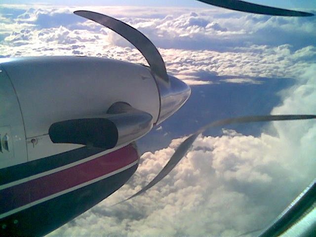 Beechcraft Super King Air 200 — - Standard trippy prop photo.