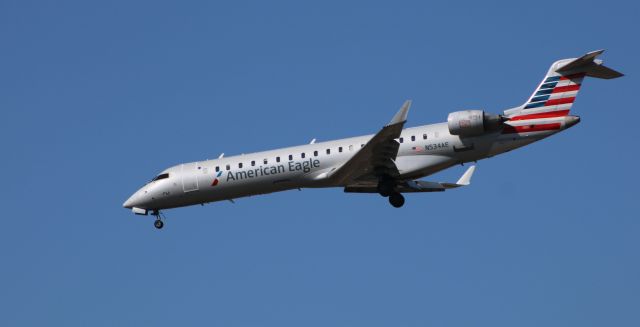 Canadair Regional Jet CRJ-200 (N534AE) - On final is this 2010 American Eagle Canadair Regional Jet CRJ-702ER in the Winter of 2020.