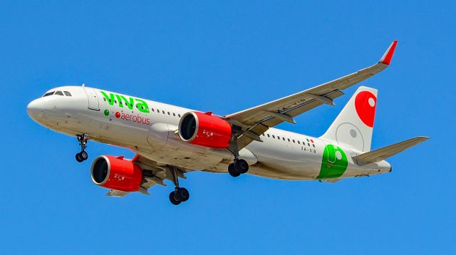 Airbus A320neo (XA-VIR) - XA-VIR Viva Aerobus Airbus A320-271NEO s/n 9107 - Las Vegas - Harry Reid International Airport KLASbr /USA - Nevada May 13, 2022br /Photo: Tomás Del Coro