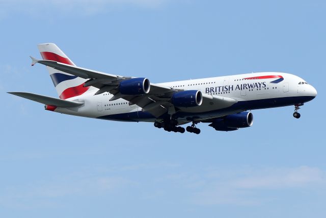 Airbus A380-800 (G-XLEK) - 'Speedbird 13 Golf Super' arriving from London-Heathrow