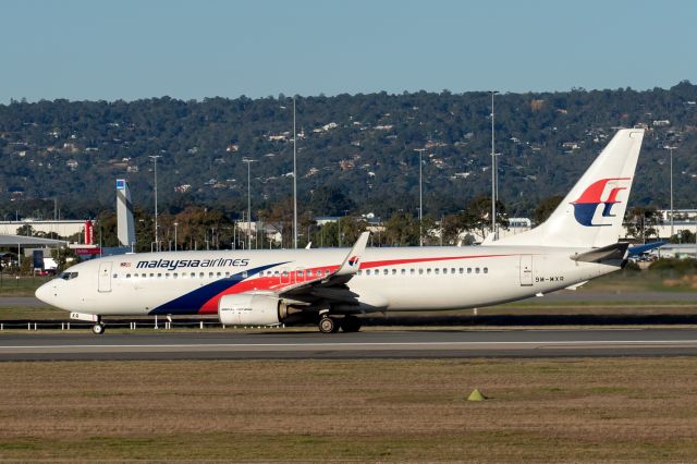 Boeing 737-800 (9M-MXR) - Boeing 737-8H6 cn 40155-4772. MAS 9M-MXR runway 03 departure YPPH 20 May 2023