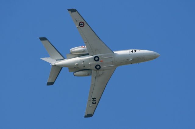 Dassault Falcon 10 (FNY143) - French Naval Aviation Dassault Falcon 10MER, Take-off Rwy 08, Landivisiau Naval Air Base (LFRJ)