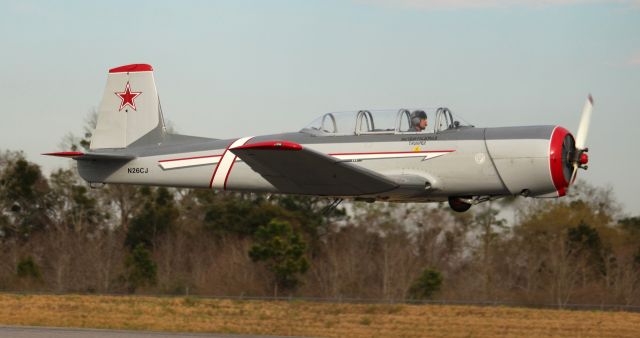 NANCHANG PT-6 (N26CJ) - A Nanchang CJ-6A departing H. L. Sonny Callahan Airport, Fairhope, AL - March 3, 2022.