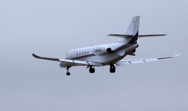 Cessna Citation Latitude (N501QS) - On final is this 2016 Cessna Citation Latitude in the Winter of 2019.