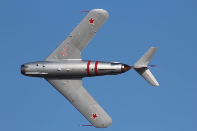 MIKOYAN MiG-17 (NX217SH) - Randy Ball of Fighter Jets Inc. putting on a stellar performance with the Mig 17 at Oshkosh 7-27-23.