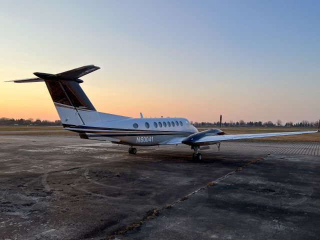 Beechcraft Super King Air 300 (N60061) - At Augsburg, Germany. Ready for a ferry flight to the USA. 