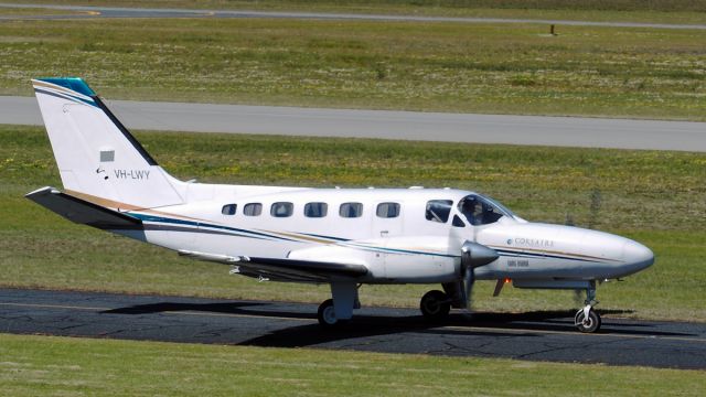 Cessna Conquest 2 (VH-LWY) - Cessna 441 Conquest II cn 441-0262. Corsaire VH-LWY YPJT 6th September 2019.