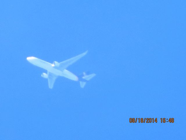BOEING 767-300 (N388UP) - UPS flight from SDF to LGB over Southeastern KS at 36k feet.