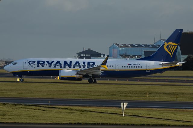 Boeing 737-700 (9H-VUO) - Left Of Runway 22R