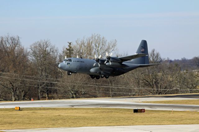 Lockheed C-130 Hercules (N11237) - KYANG 11237 CROSSING THE THRESHOLD OF RWY 22