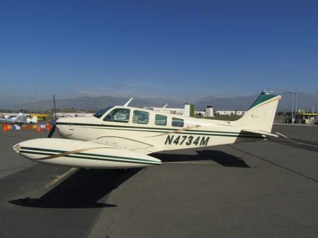 Beechcraft Bonanza (36) (N4734M) - On the ramp