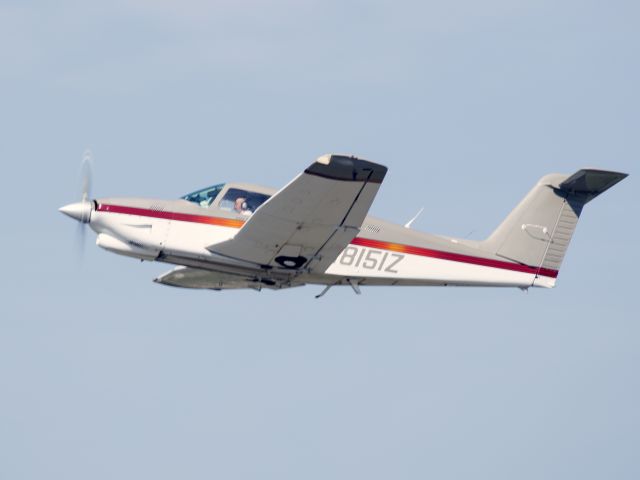 Piper Cherokee (N8151Z) - Departure runway 17 at Cannes, France.