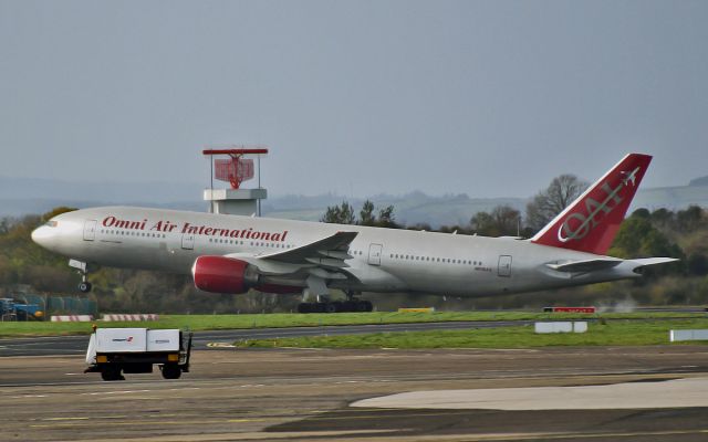 Boeing 777 (N918AX) - n918ax dep shannon 21/10/14.